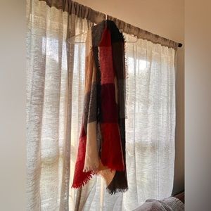 Soft Plaid Fall Scarf